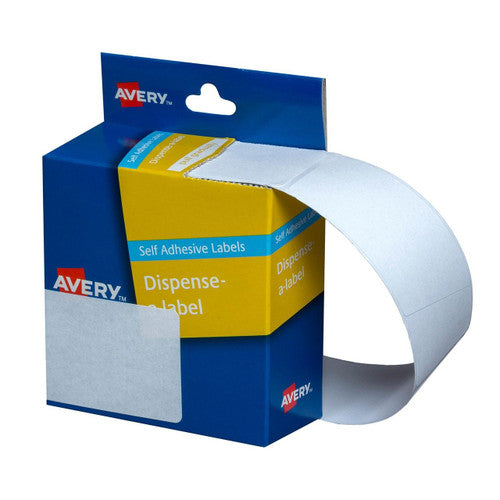Avery White Dispenser Labels Rectangle 89 x 43mm 100 Pack