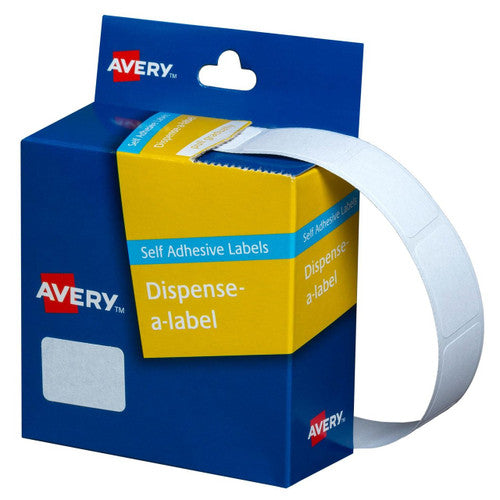 Avery White Dispenser Labels Rectangle 24 x 16mm 800 Pack