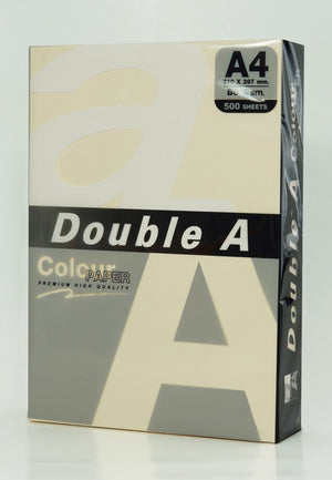 Double A Colours A4 Copy Paper 80gsm Ivory Pastel 500 Sheets