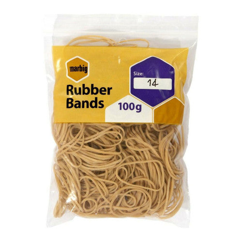 Marbig Rubber Bands Size 14 100g