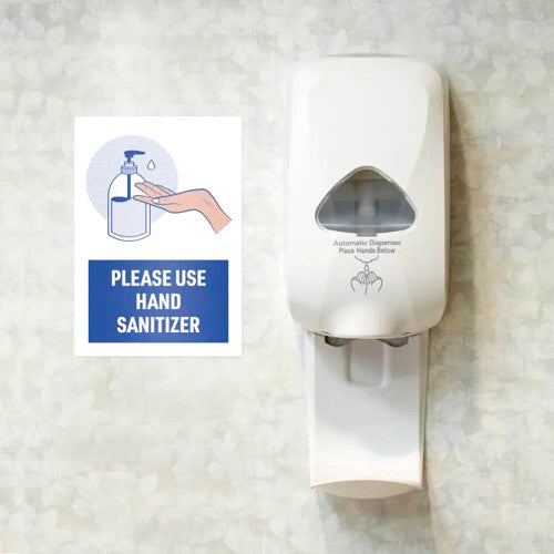 Avery Please Use Hand Sanitiser 2UP Pre Printed Labels Pack of 5