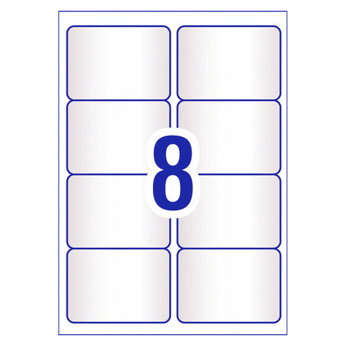 Avery Crystal Clear Shipping Labels L7565 10 Pack 99.1 x 67.7mm 8UP