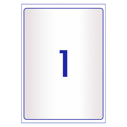 Avery Crystal Clear Shipping Labels L7567 10 Pack 199.6 x 289.1mm 1UP