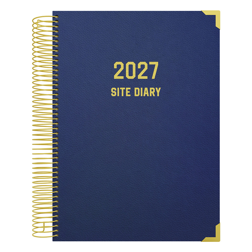 Collins Site Diary A4 Day To Page Navy