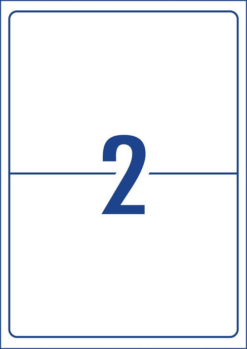 Avery Laser TrueBlock Shipping Labels L7168 100 Pack 199.6 x 143.5mm 2UP