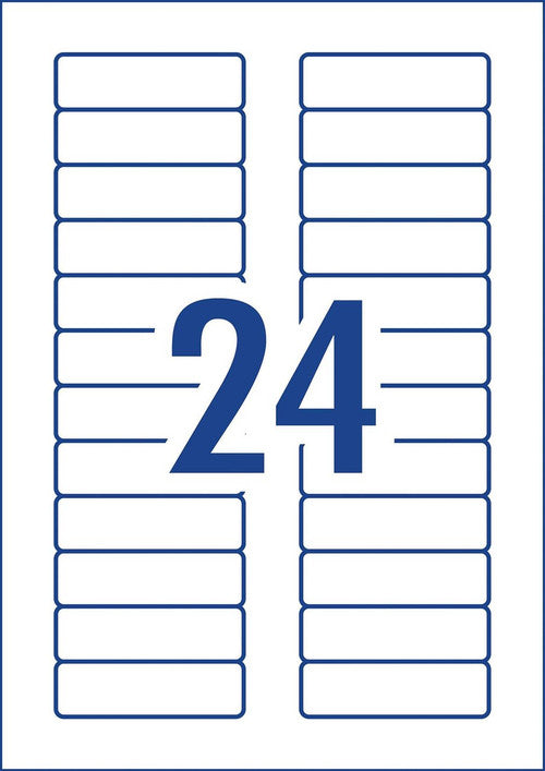 Avery White Mini Data Labels L7665 600 Pack 72 x 21.15mm 24UP