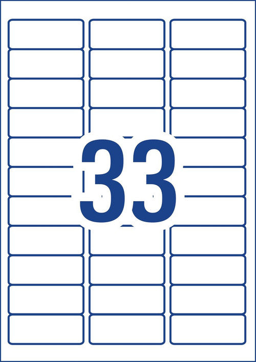AveryEco Quick Peel Address Labels with Sure Feed L7157 3300 Pack 64 x 24.3mm Laser White 33UP