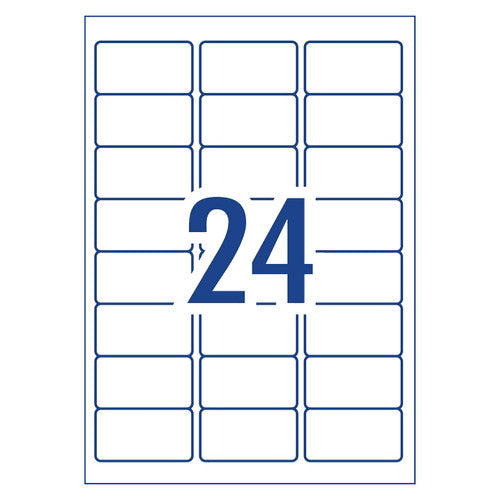 Avery White Eco Friendly Labels L7159EV 20 Pack 64 x 33.8mm 24UP