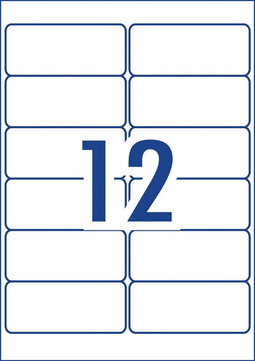Avery Removable White Heavy Duty Labels L4776 99.1 x 42.3mm 20 Pack 12UP