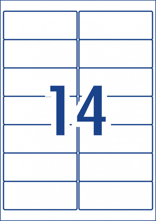 Avery Weatherproof Address Labels L7073 10 Pack 99.1 x 38.1mm Laser White