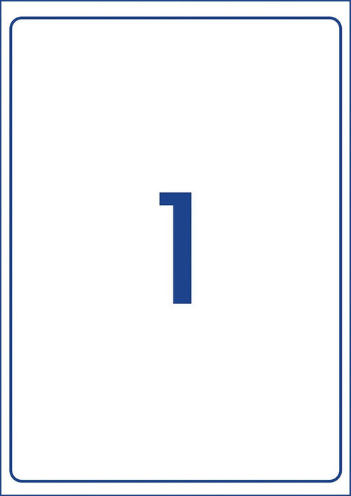 Avery Matt White Photo Quality Labels L7167CL 20 Pack 199.6 x 289.1mm 1UP