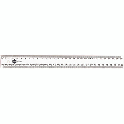 Marbig Plastic Ruler 30cm Clear