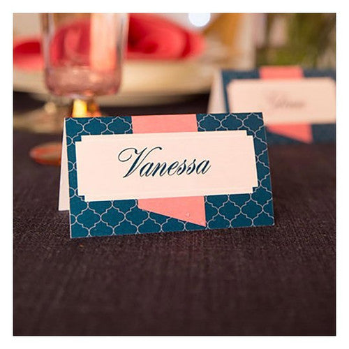 Avery Folded Place Cards C32073 40 Pack 85 x 50mm 4UP