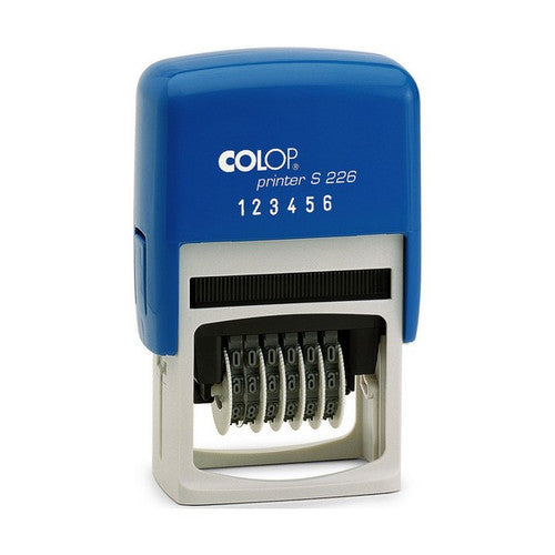 Colop S226B Stamp Band Numberer 6 Wheel 4mm Bands Black