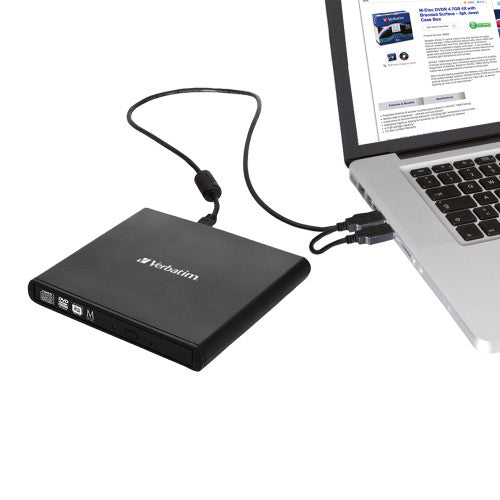 Verbatim External Slimline Mobile CD DVD Writer