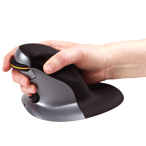 Fellowes Vertical Ambidextrous Penguin Ergonomic Mouse Wireless Large