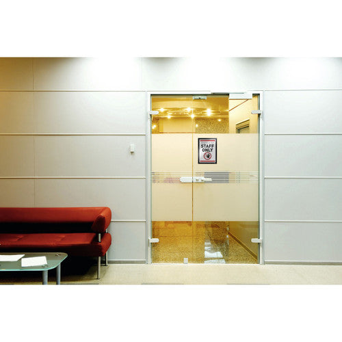 Duraframe A4 Sign Holder Adhesive Back Black