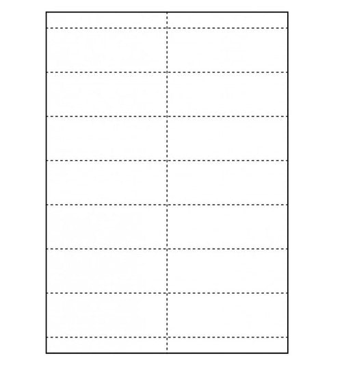 Bala A4 Perforated Card 14 Tags 210 x 296mm 120gsm White Ream of 100