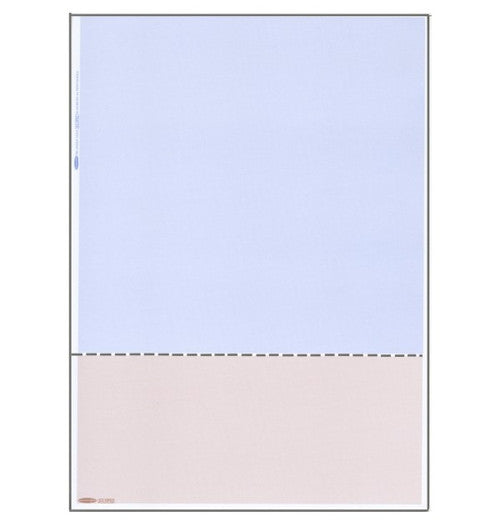 Bala A4 Plain with Horizontal Perforation at 92mm Blue Beige 210 x 296mm 80gsm Ream of 500