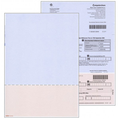 Bala A4 Plain with Horizontal Perforation at 92mm White 210 x 296mm 80gsm Ream of 500