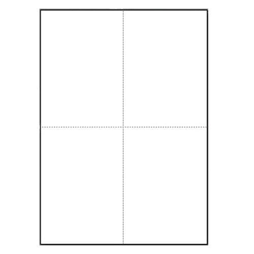 Bala A4 Perforated Computer Paper 4 Part 80gsm 210 x 296mm Ream of 500