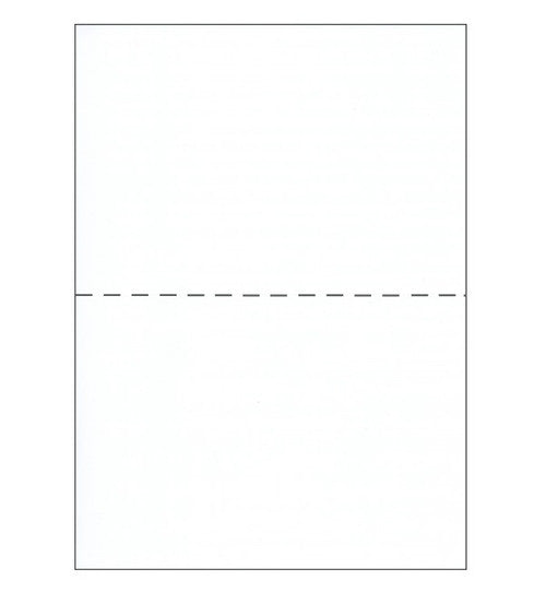 Bala A5 Plain with Centre Horizontal Perforation White 210 x 148mm 80gsm Ream of 500