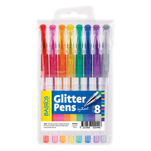 Creative School Supply Basics Glitter Pens Assorted Pack of 8
