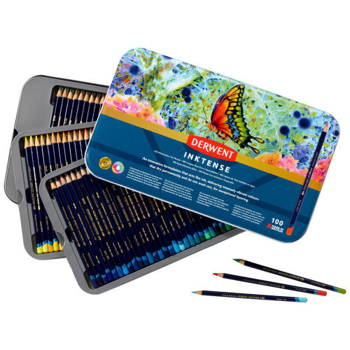 Derwent Inktense Pencils Assorted Tin of 100