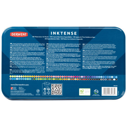 Derwent Inktense Pencils Assorted Tin of 100