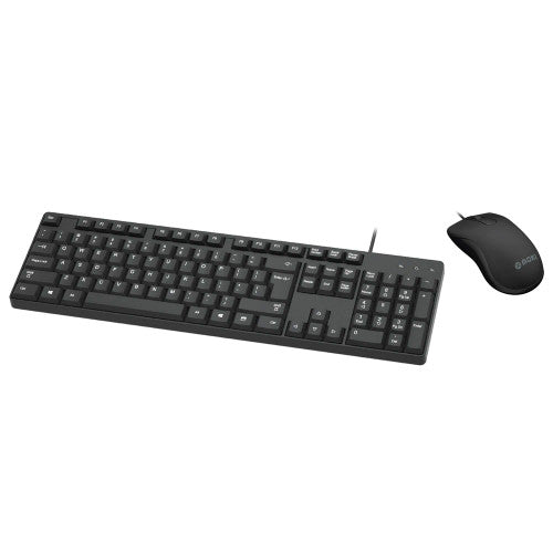 Moki Wired USB Keyboard and Mouse Combo Black