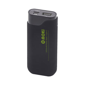 Moki Power Bank Plus USB-A and USB-C 5000mAh Black