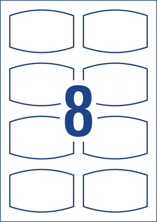 Avery Textured White Kitchen and Pantry Labels AE9011 60 x 40mm 32 Pack 60x4