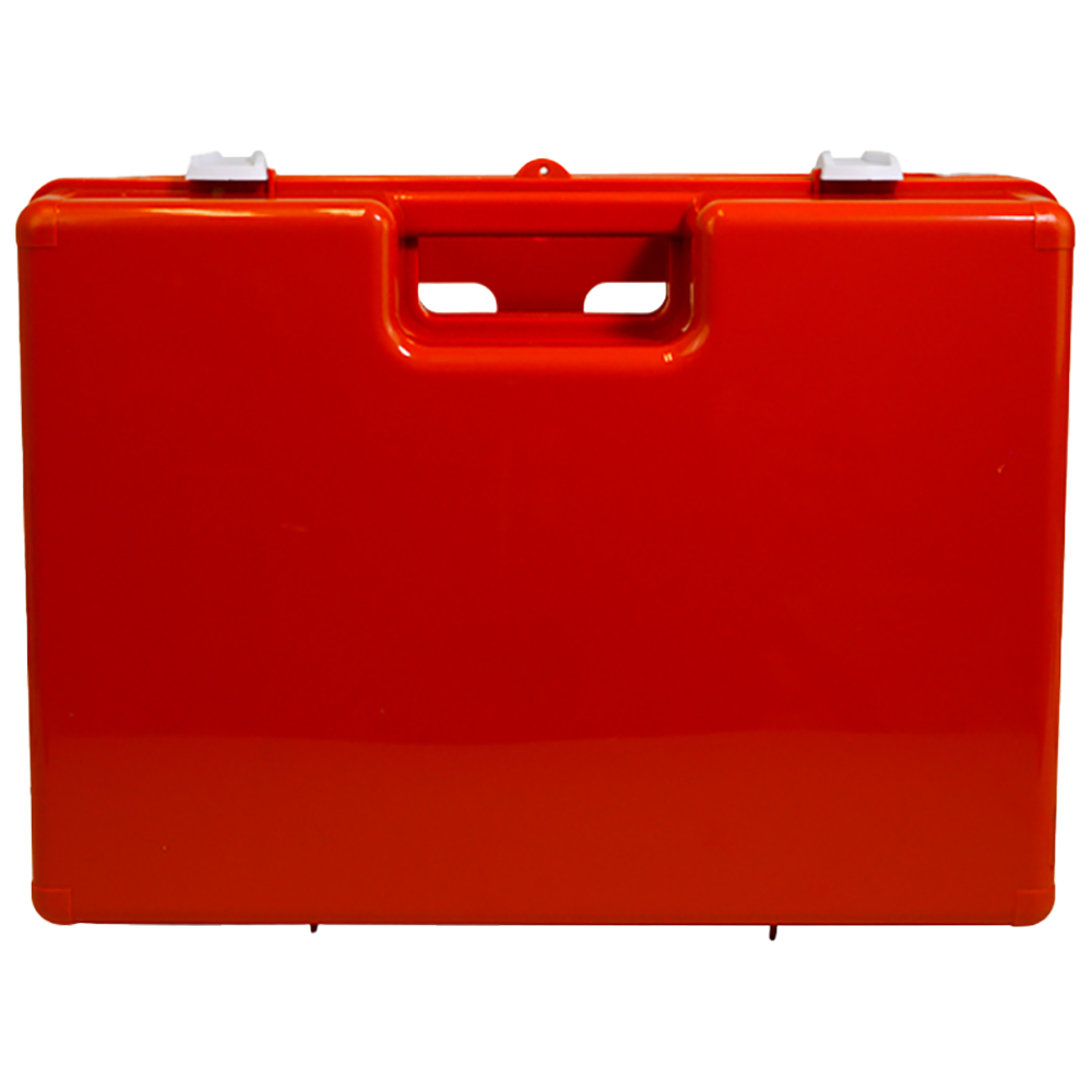 AEROCASE Large Red Rugged Case 42.8 x 30.4 x 14.6cm showing durable red hard plastic first aid case for industrial and workplace large kit builds