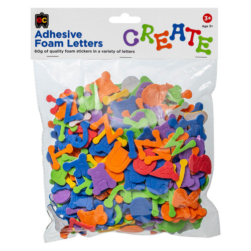 Educational Colours Adhesive Foam Letters 60g