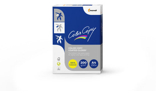 Mondi Colour Copy Coated Gloss Paper 200gsm A4 210 x 297mm Ream of 250 Sheets