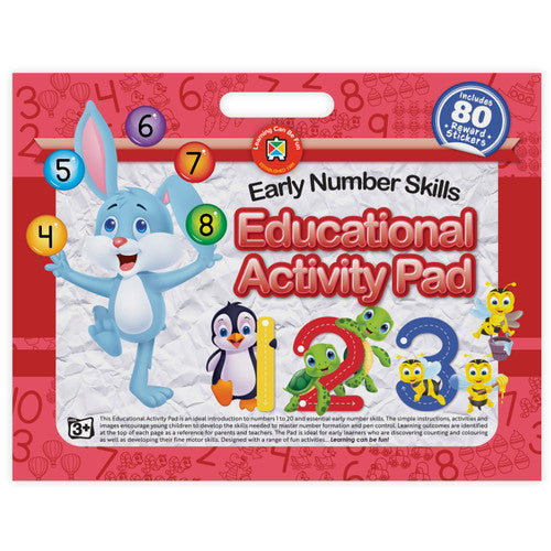 Learning Can Be Fun Educational Activity Pad Early Numbers