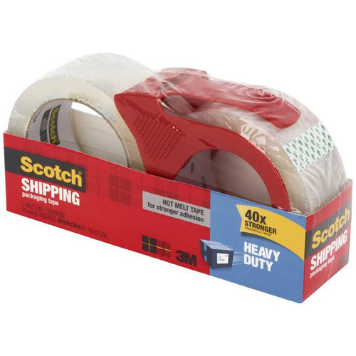 Scotch 3850-2-1RDAU Dispenser and Heavy Duty Tape 2 Rolls 48mm x 50m Clear
