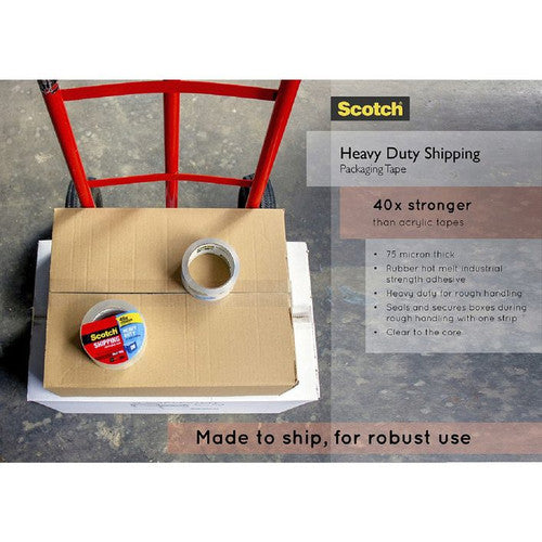 Scotch 3850-2-1RDAU Dispenser and Heavy Duty Tape 2 Rolls 48mm x 50m Clear