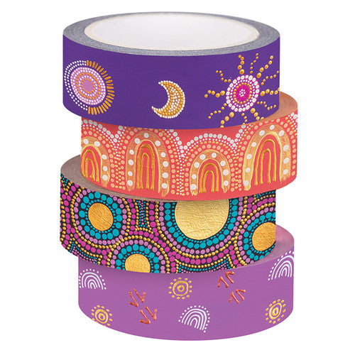 Creative School Supply Contemporary Indigenous Washi Tape Pack of 8