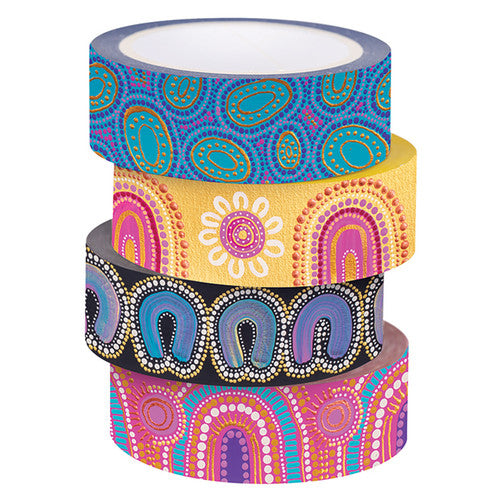 Creative School Supply Contemporary Indigenous Washi Tape Pack of 8