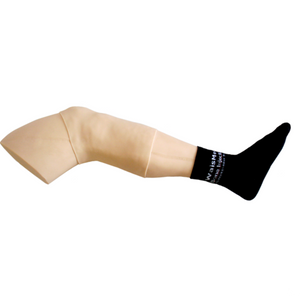 Adult Training Leg for BIG Intraosseous Training showing anatomical adult proximal tibia leg model for BIG IO device insertion technique practice