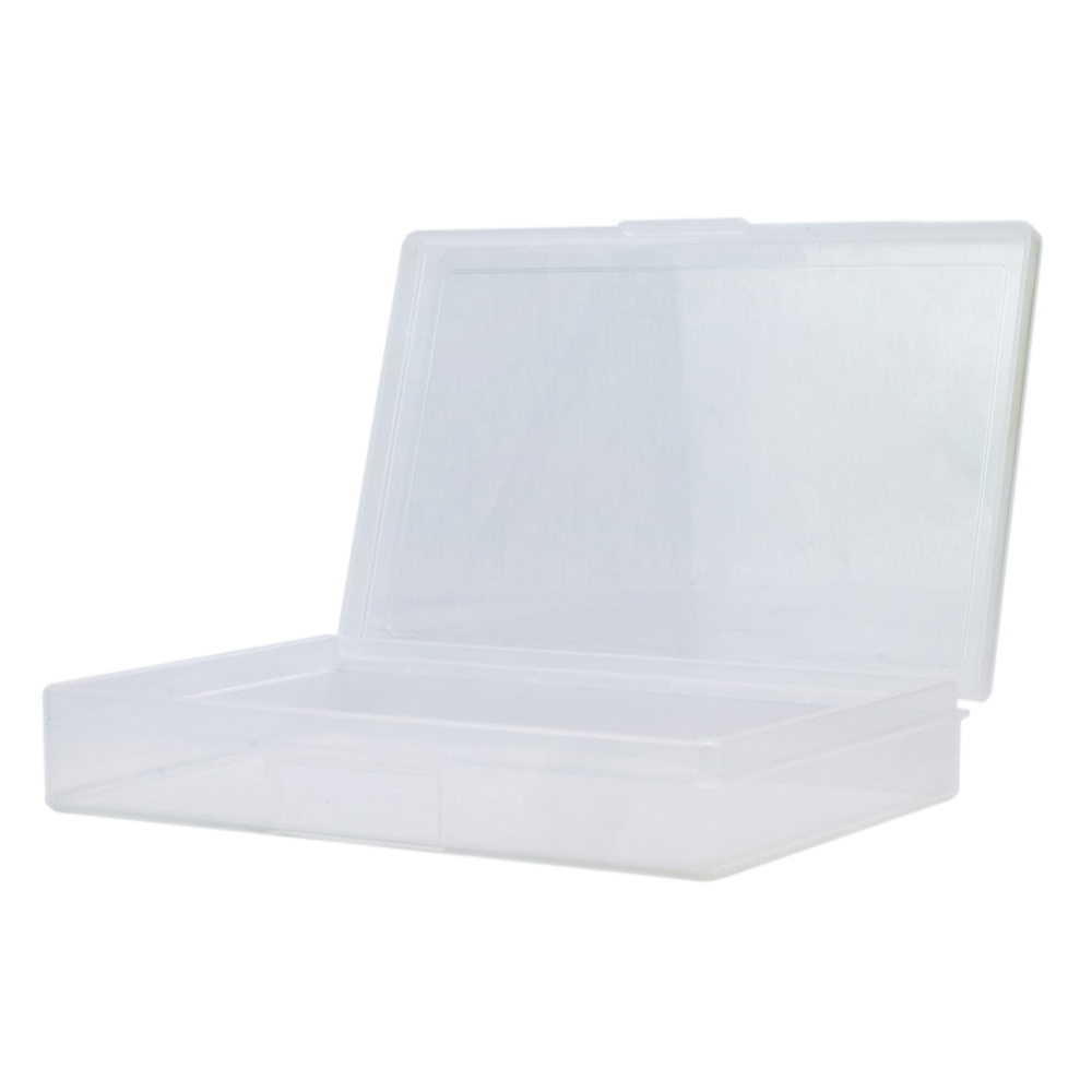 AeroCase Clear Plastic Case 18.8 x 11.8 x 3.1cm shallow transparent flat case for first aid kit assembly