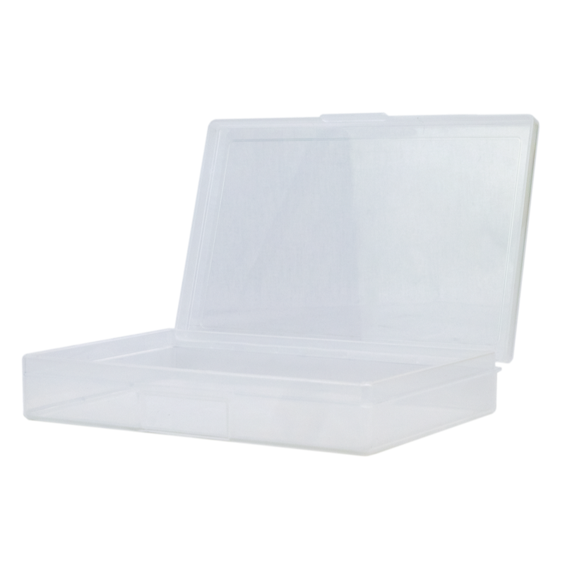 AeroCase Clear Plastic Case 18.8 x 11.8 x 3.1cm shallow transparent flat case for first aid kit assembly