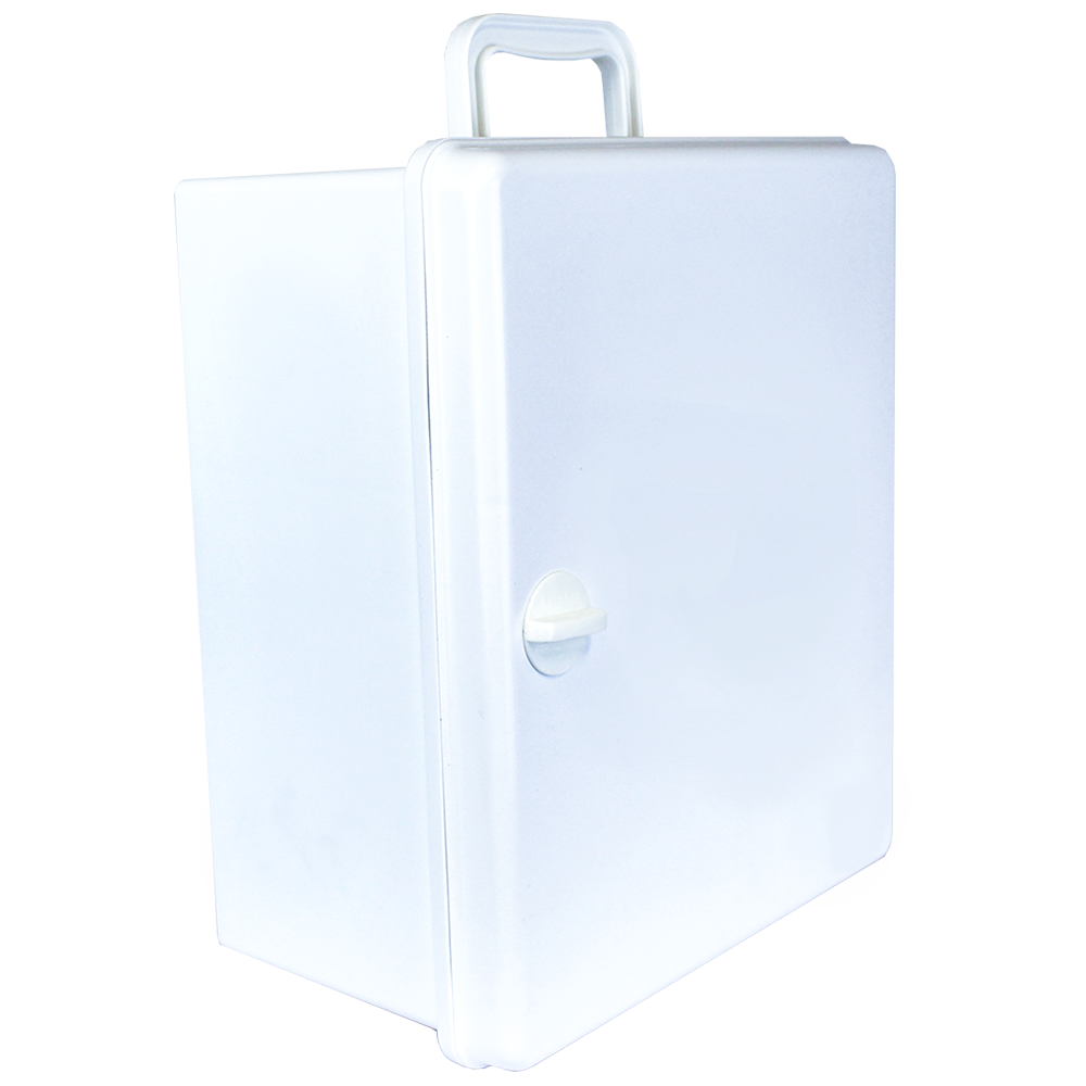 AeroCase Large White Plastic Cabinet Knob Closure 32 x 37 x 18cm professional white cabinet