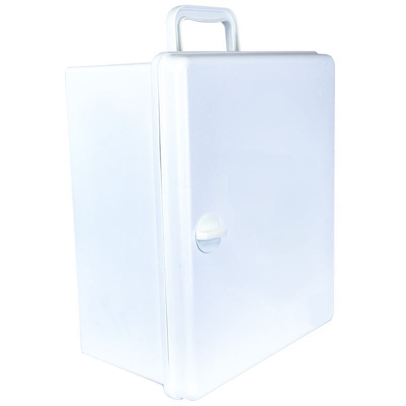 AeroCase Large White Plastic Cabinet Knob Closure 32 x 37 x 18cm professional white cabinet