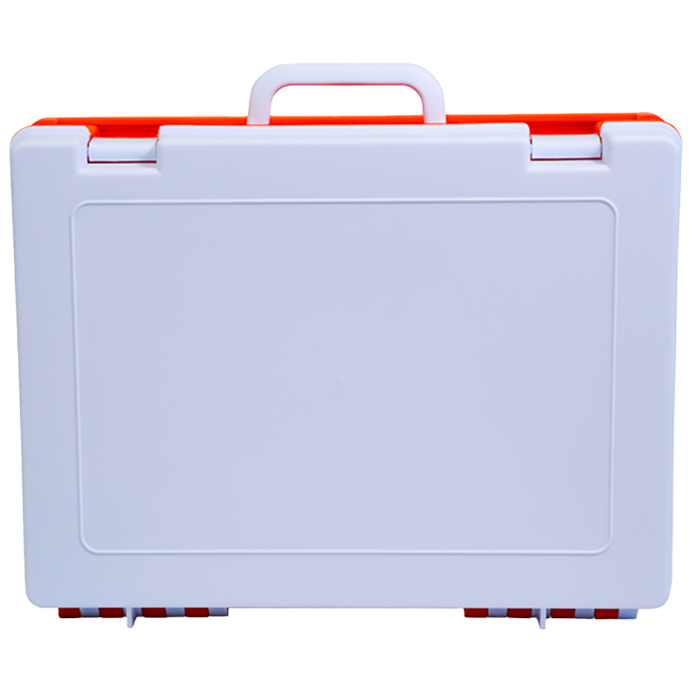 AeroCase Medium Large White and Orange Rugged Case 34.5 x 26cm impact-resistant empty case for custom first aid kit builds