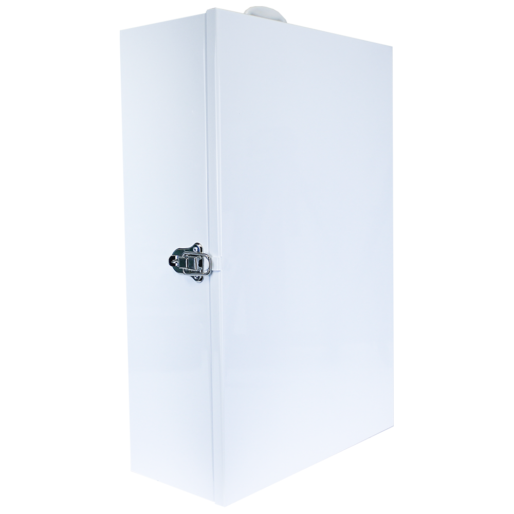 AeroCase Medium Metal First Aid Cabinet 35 x 45 x 17cm wall-mountable metal cabinet for moderate workplace first aid supply