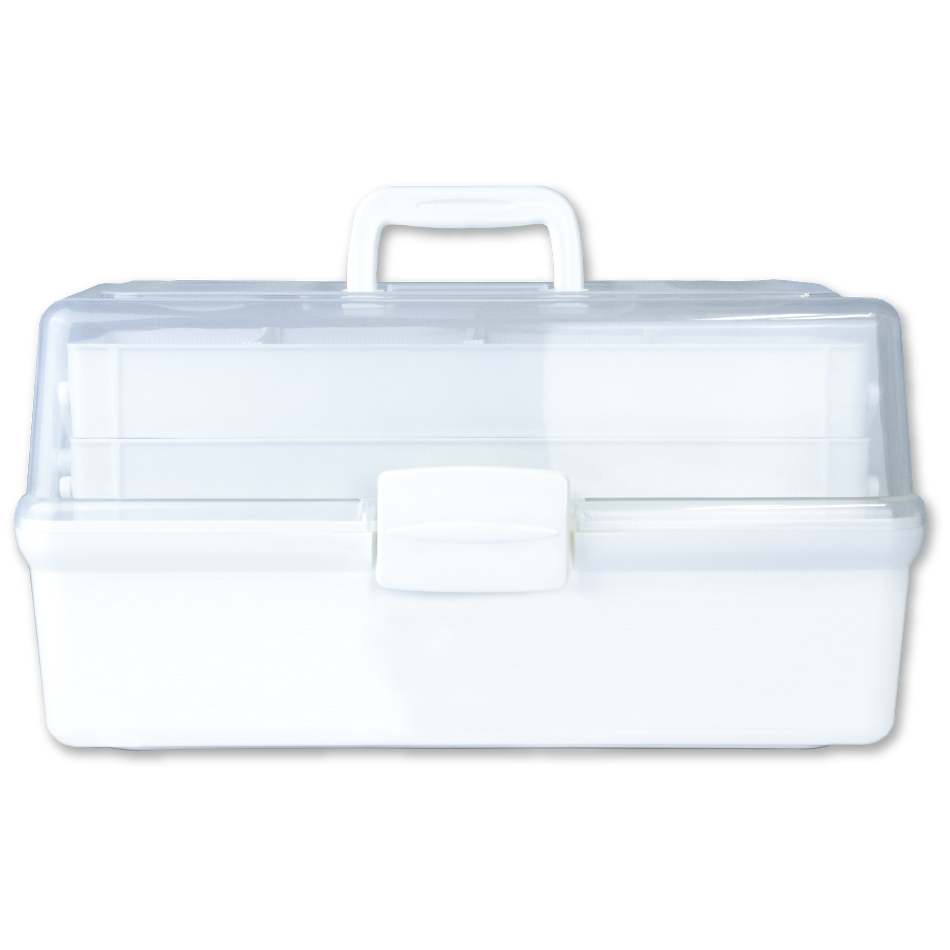 AeroCase Medium White and Clear Tacklebox 42 x 21 x 22cm toolbox-style first aid case with clear lid for visible contents