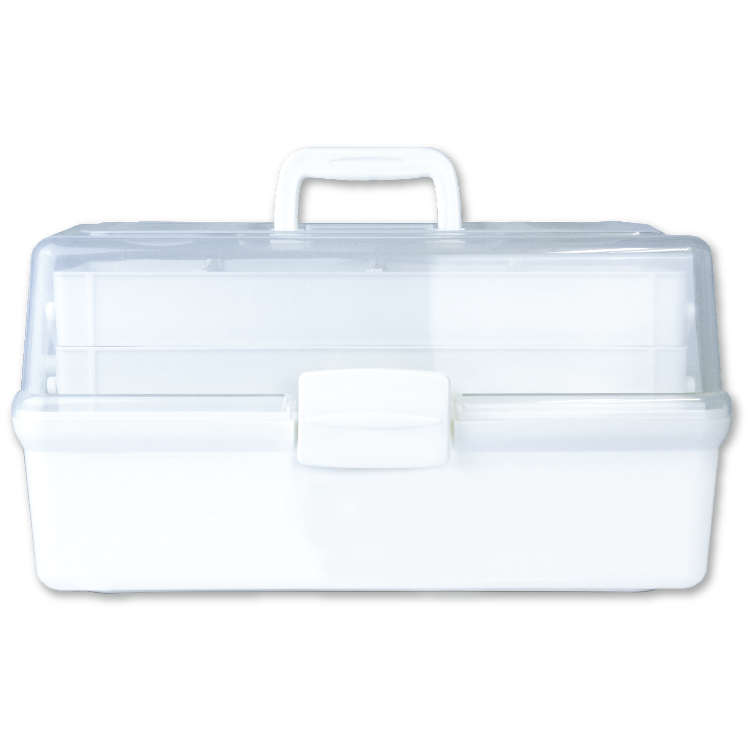AeroCase Medium White and Clear Tacklebox 42 x 21 x 22cm toolbox-style first aid case with clear lid for visible contents