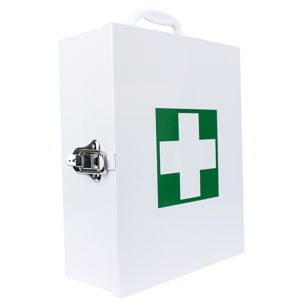 AeroCase Small Metal Cabinet 25x31x12cm compact metal first aid cabinet wall mounted